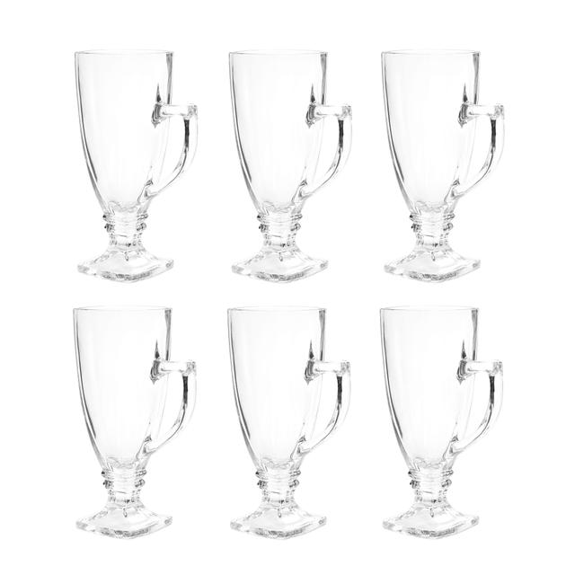 كأس زجاجي عدد 6 من سيتي جلاس سعة 265 مل  City Glass 6 Piece Frappe Glass Mug 265 ml Set Transparent Glass - SW1hZ2U6MTg0NDkyNQ==