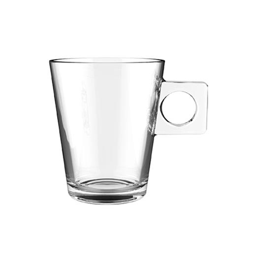 City Glass 6 Piece Lima Coffee Mug 80 ml Transparent Glass