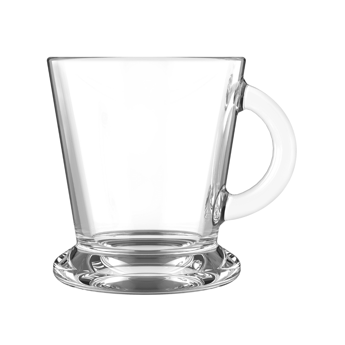 City Glass 6 Piece Lychee Mug 80 ml Transparent Glass