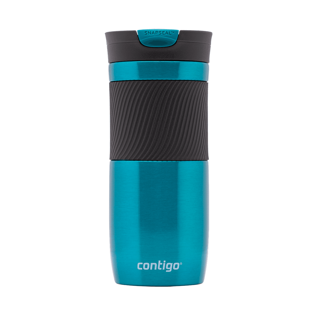 مق حافظ للحرارة للسفر 470 مل ستانلس ستيل أزرق كونتيجو Contigo Biscay Bay Snapseal Byron Vacuum Insulated Travel Mug