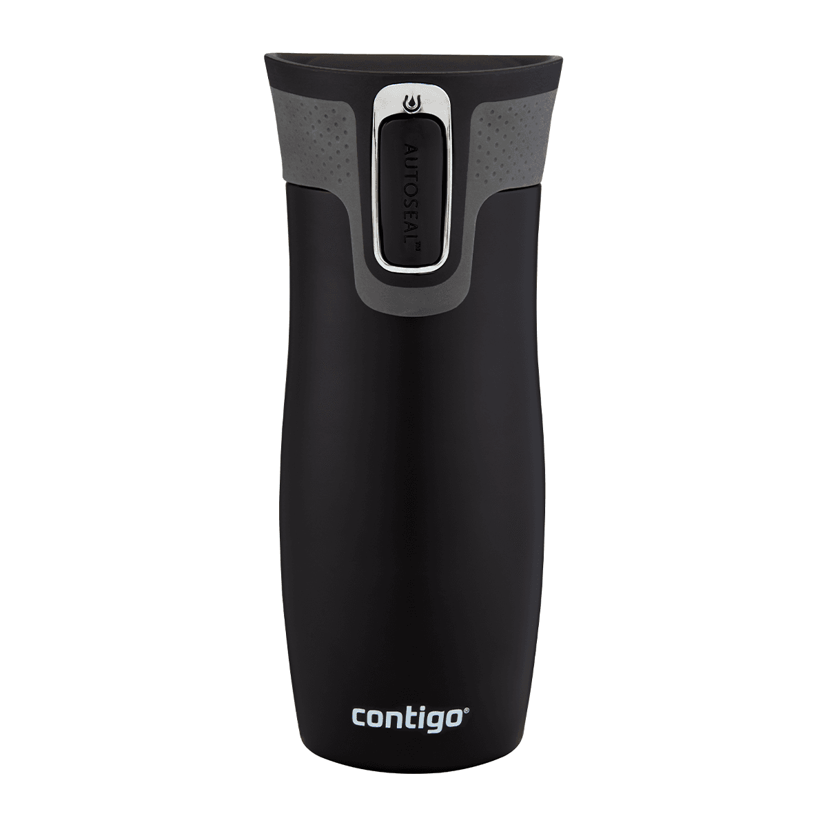 كوب حافظ للحرارة 470 مل ستانلس ستيل أسود كونتيجو Contigo Black Autoseal West Loop Vacuum Insulated Travel Mug