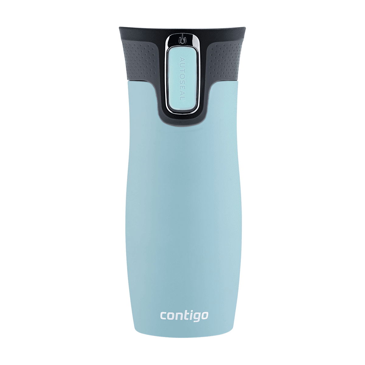 كوب حافظ للحرارة 470 مل ستانلس ستيل أزرق فاتح كونتيجو Contigo  Dark Plum Autoseal West Loop Vacuum Insulated Travel Mug