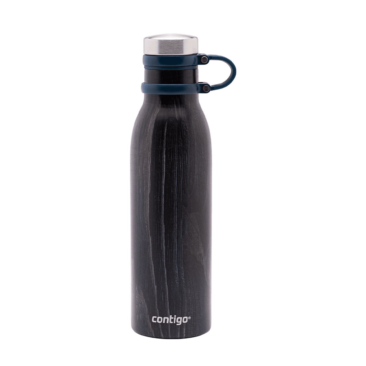 زجاجة ماء حافظة للحرارة 590 مل ستانلس ستيل خشب نيلي كونتيجو Contigo Indigo Wood Matterhorn Couture Vacuum Insulated Bottle