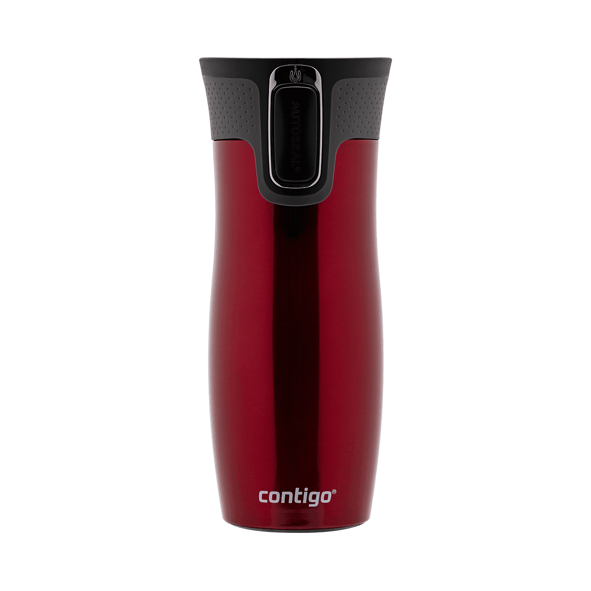 كوب حافظ للحرارة 470 مل ستانلس ستيل أحمر كونتيجو Contigo Red Autoseal West Loop Vacuum Insulated Travel Mug