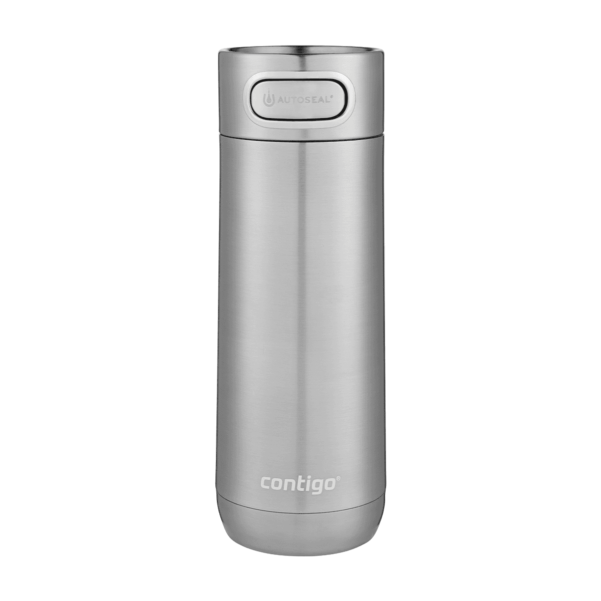 مق حافظ للحرارة للسفر 470 مل ستانلس ستيل فضي كونتيجو Contigo Silver Autoseal Luxe Vacuum Insulated Travel Mug