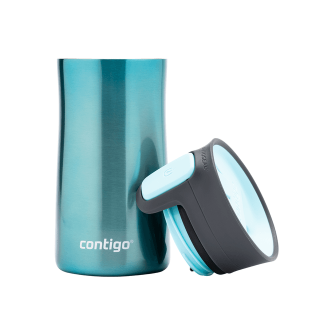 كوب حافظ للحرارة 300 مل ستانلس ستيل أزرق كونتيجو Contigo Tantalizing Blue Autoseal Pinnacle Vacuum Insulated Travel Mug - SW1hZ2U6MTg0NTYwMw==