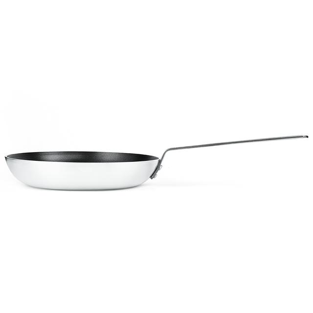 مقلاية المونيوم شديدة التحمل حجم كبير كوك اند تيست Cook & Taste Aluminium Heavy Duty Fry Pan 36 cm Black Silver Aluminium  - SW1hZ2U6MTg0Njc4Nw==