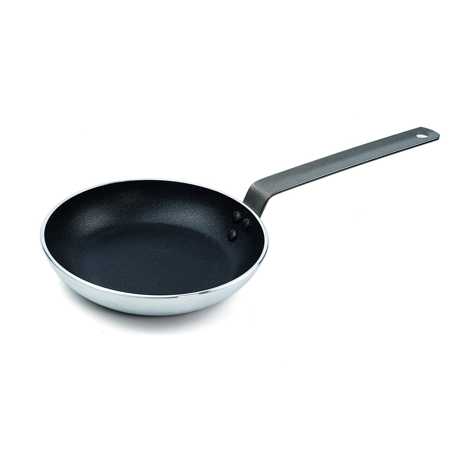 مقلاة دائرية ألمنيوم أسود فضي كوك اند تيست Cook & Taste Aluminium 4 mm Heavy Duty Fry Pan 22 cm