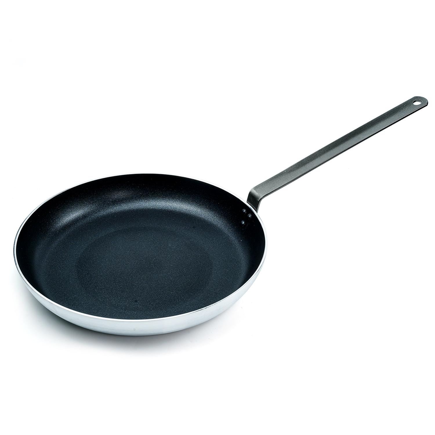 مقلاة دائرية ألمنيوم أسود فضي كوك اند تيست Cook & Taste Aluminium 4 mm Induction Fry Pan 40 cm
