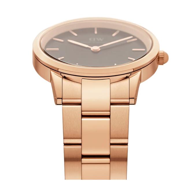 Daniel Wellington Dw00100210 Iconic Link Analog Rose Gold Watch - SW1hZ2U6MTgzMDA2NQ==