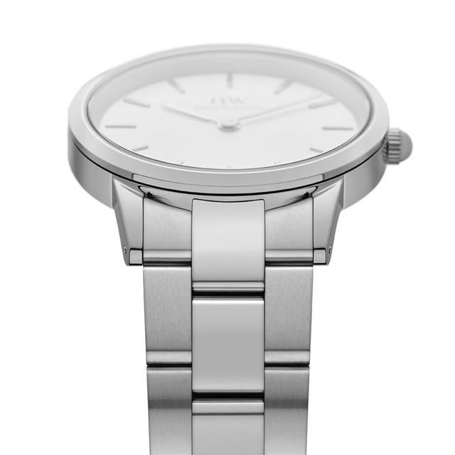 Daniel Wellington Iconic Link 36mm Silver White Dw00100203 - SW1hZ2U6MTgzNDQyMw==