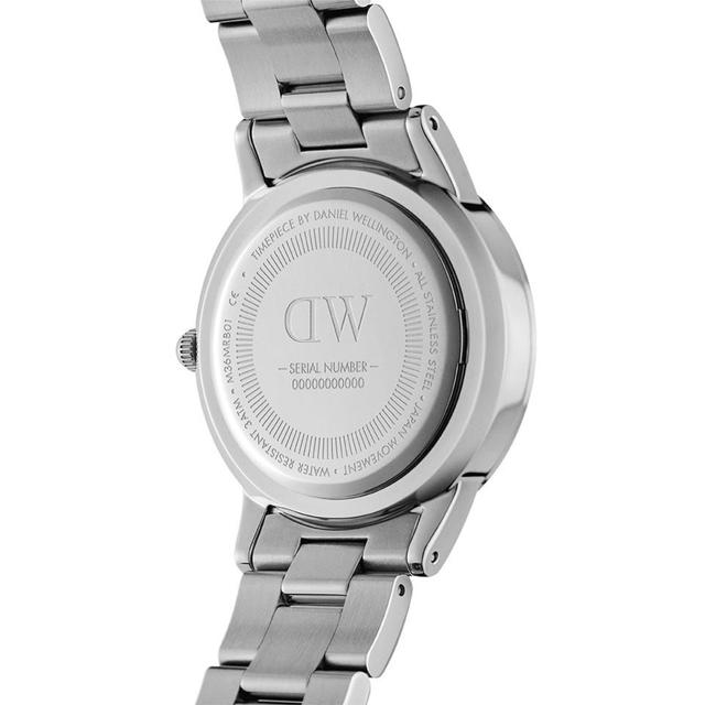 Daniel Wellington Iconic Link 36mm Silver White Dw00100203 - SW1hZ2U6MTgzNDQyNQ==