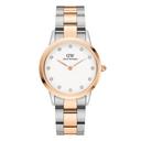 ساعات دانيال ولينغتون نسائية Dw00100358 قياس 32 ملم معدن فضي وروز جولد Daniel Wellington Iconic Link Lumine Watch Two-Tone Link Bracelet Dw00100358 - SW1hZ2U6MTgxOTE5MQ==