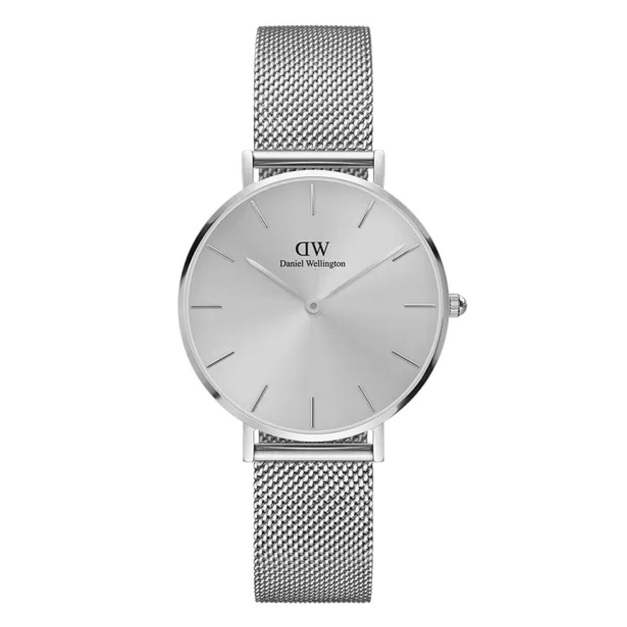 ساعة نسائية فضي دانييل ويلينغتونDaniel Wellington Petite Unitone 32mm Silver Dw00100468