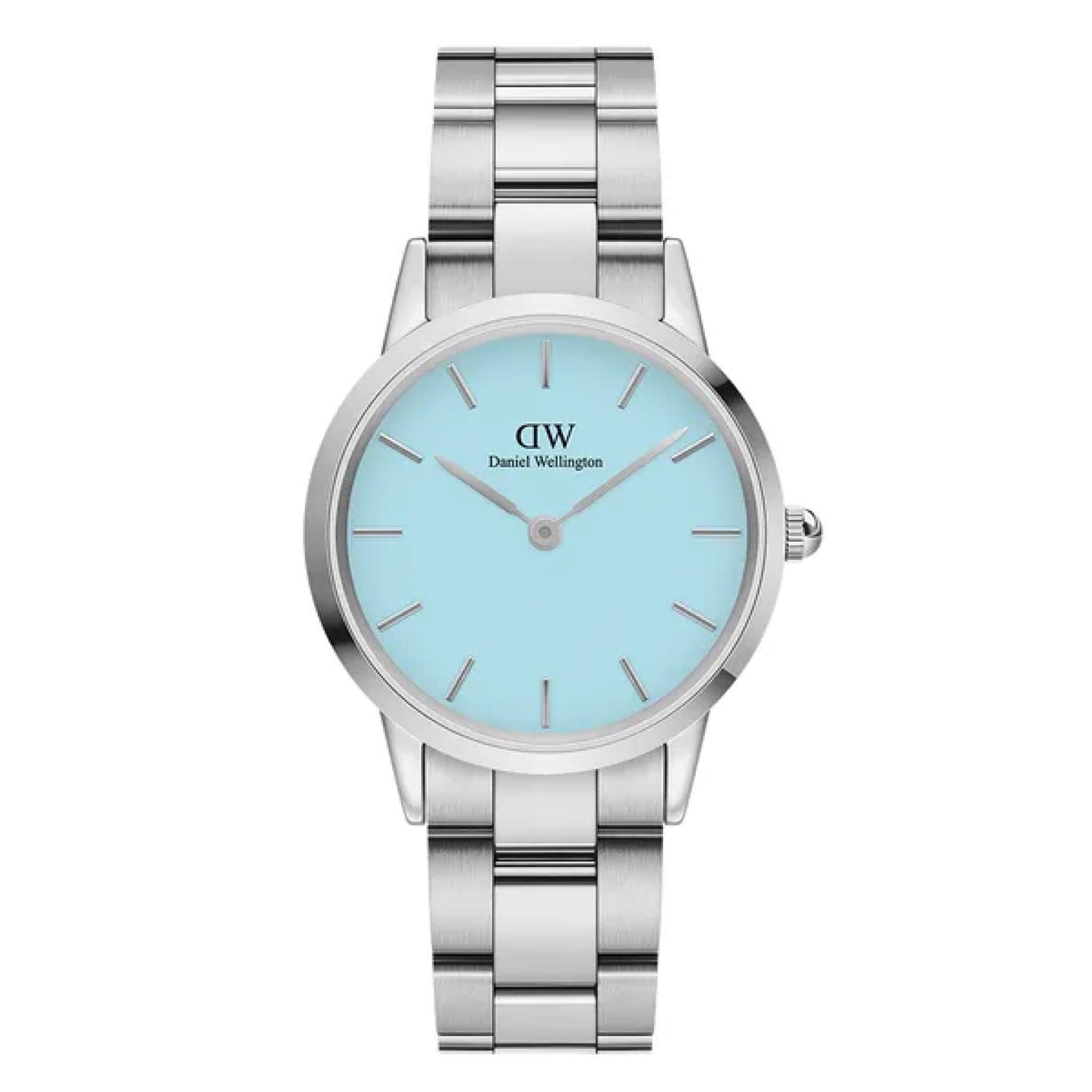 ساعات دانيال ولينغتون نسائية Dw00100541 قياس 32 ملم معدن فضي Daniel Wellington Women's Analog Blue Dial Watch Dw00100541