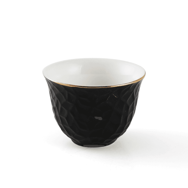 Decopor Porcelain 12 Piece Cawa Cup Set 60 ml Black Porcelain - SW1hZ2U6MTg0NjgxNA==