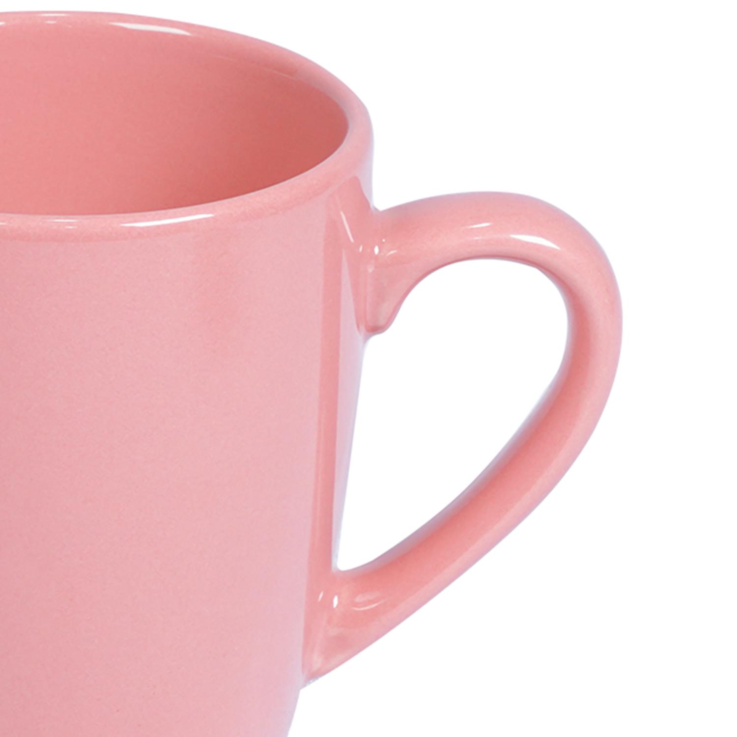 Decopor Stoneware Pink Color Mug 360 ml