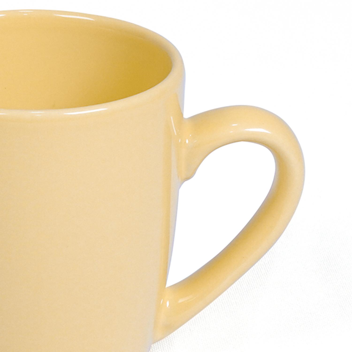 كوب سيراميك أصفر من الخزف الحجري 360 مل ديكوبور Decopor Stoneware White Color Mug 360 ml