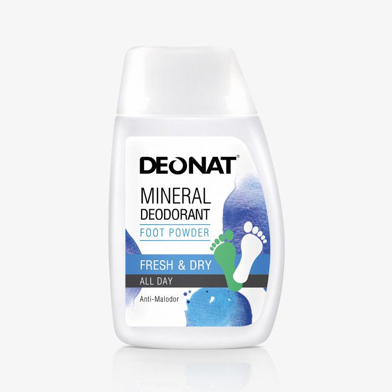 بودرة قدم لازالة رائحة القدم 50 جرام ديونات Deonat Natural Mineral Deodorant Powder