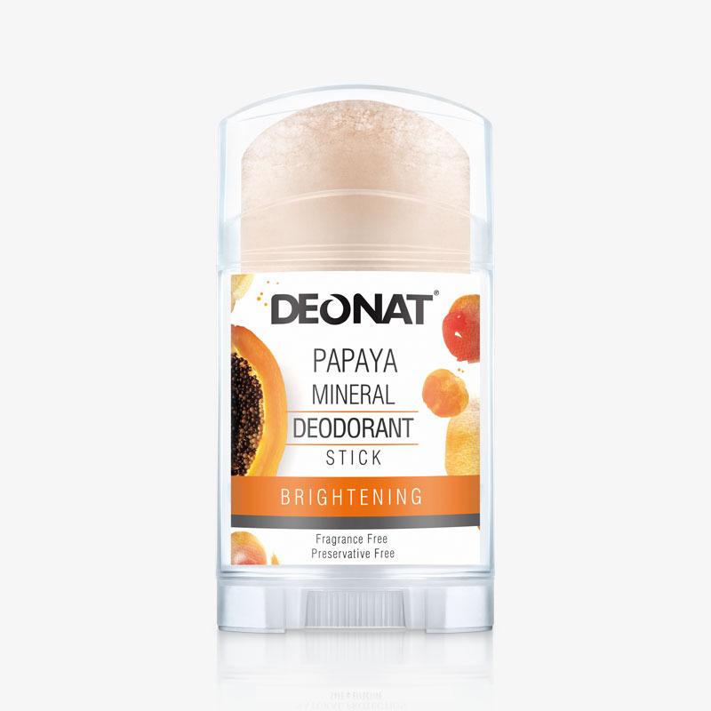 مزيل عرق الابط بخلاصة الببايا 100 غرام ديونات Deonat Papaya Mineral Deodorant Stick
