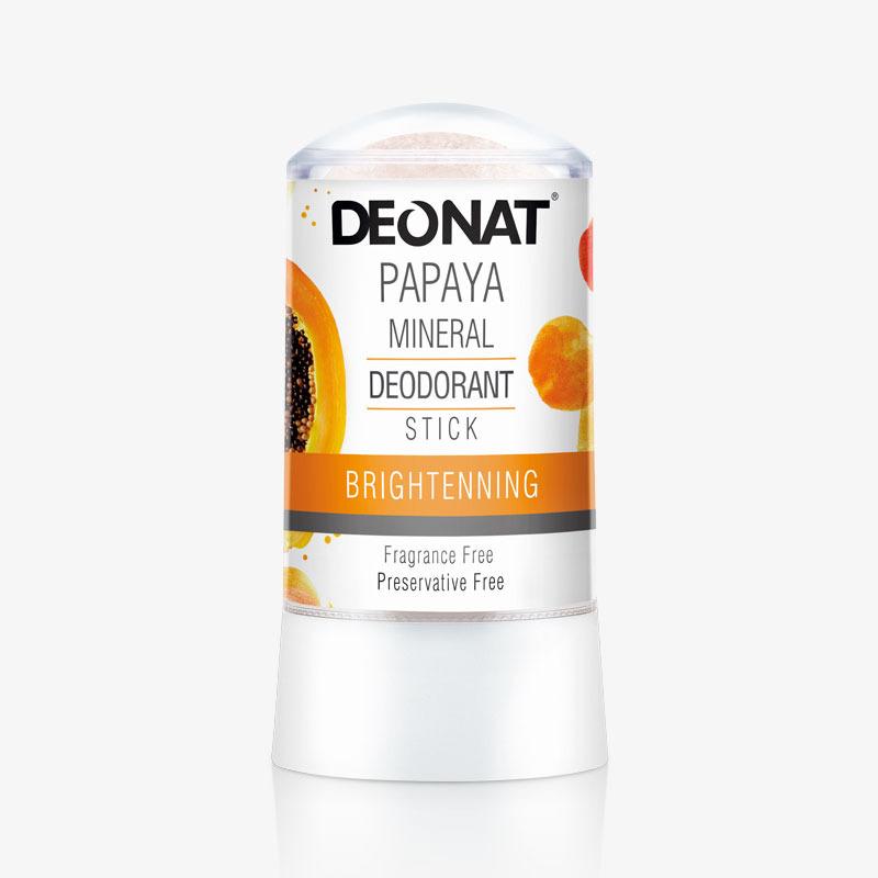 مزيل عرق ستيك بخلاصة الببايا 60 جرام ديونات Deonat Papaya Mineral Deodorant Stick