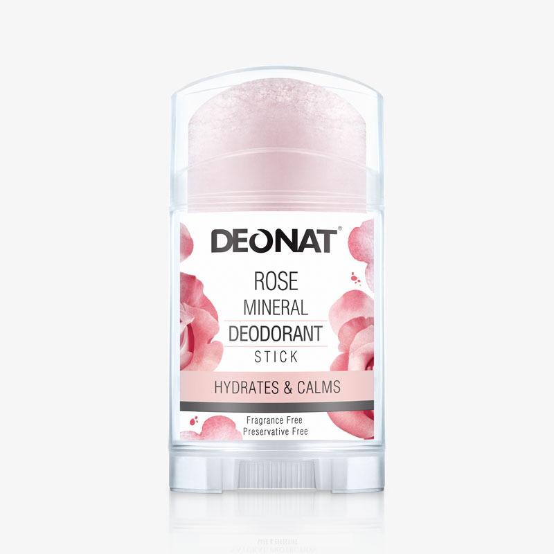 مزيل عرق نسائي ستيك بخلاصة الورد  100 غرام ديونات Deonat Rose Mineral Deodorant Stick