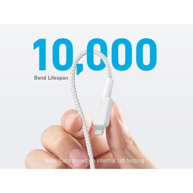 سلك شاحن ايفون أنكر 1.8 متر Anker 322 USB-C to Lightning Cable