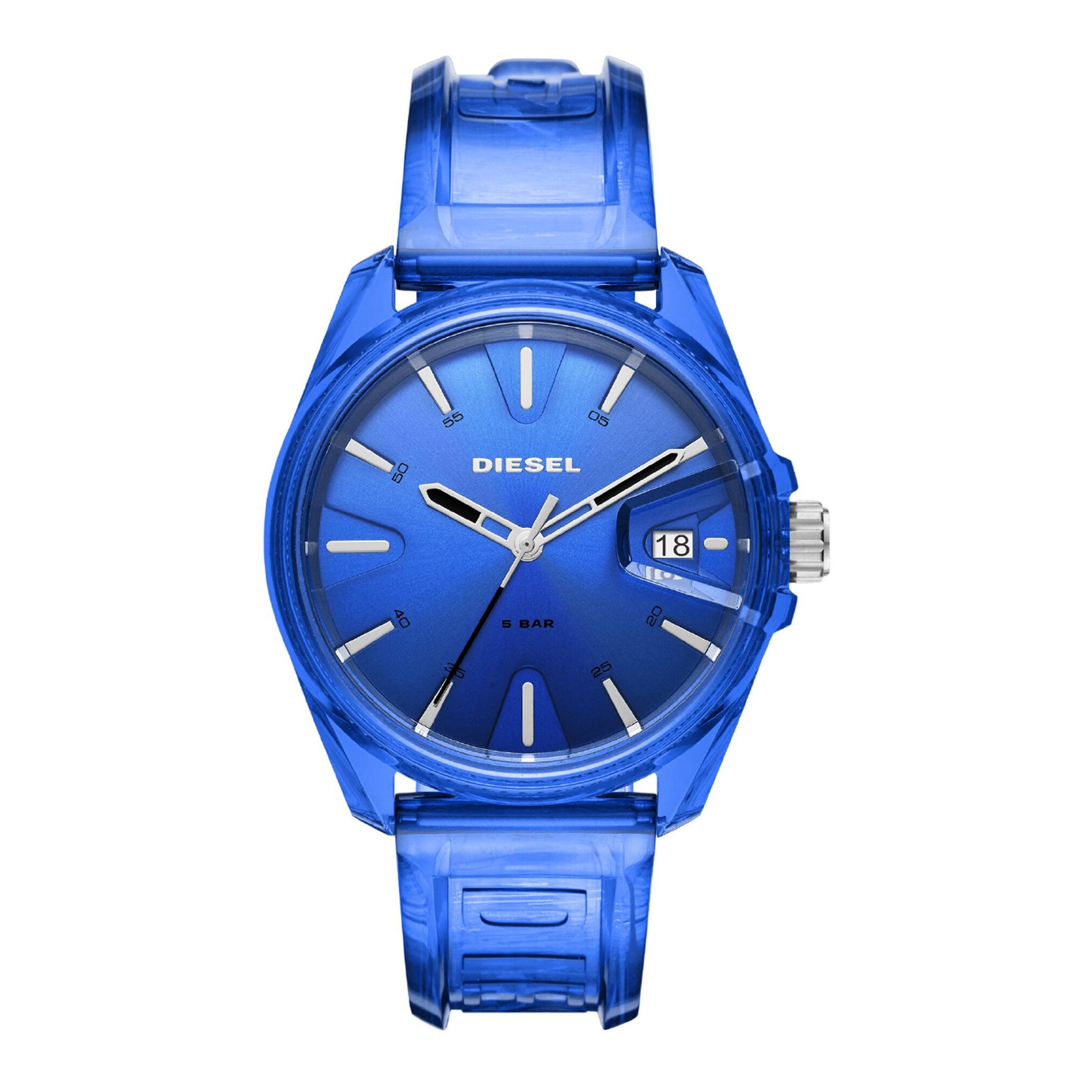 ساعة  للرجال أزرق ديزل Diesel Ms9 Analog Blue Dial Men's Watch Dz1927