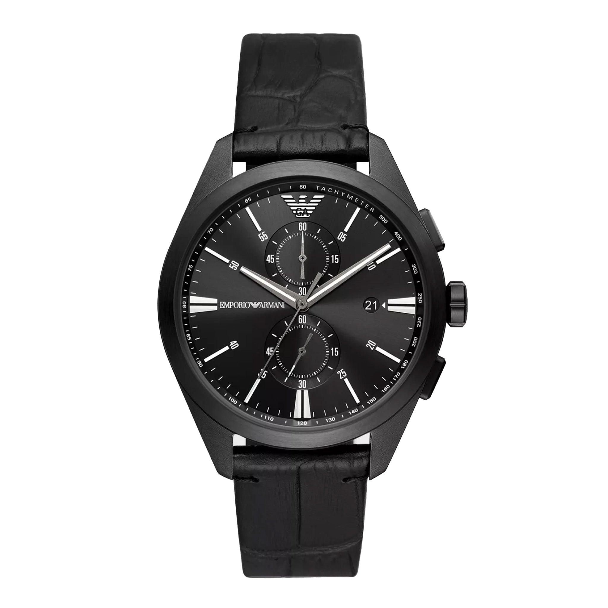ساعة للرجال أمبوريو أرماني أسود Emporio Armani Claudio Men's Watch Ar11483