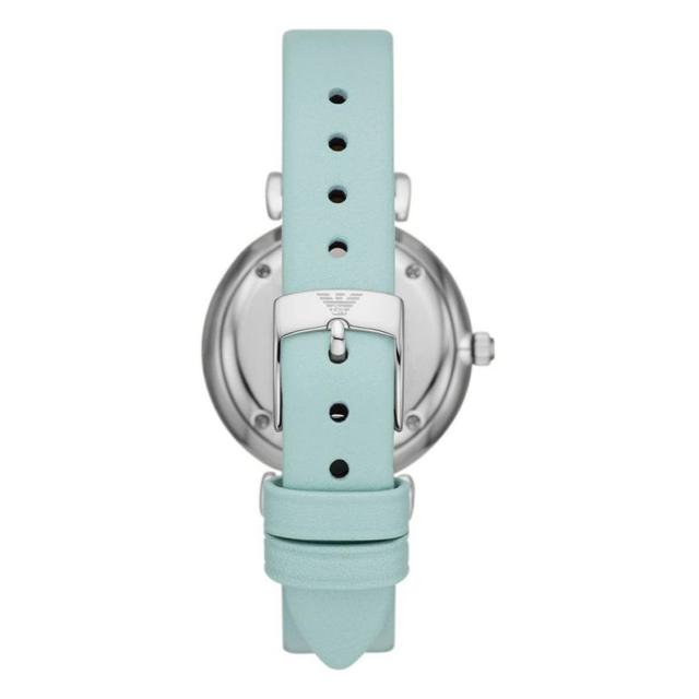 ساعة نسائية جلد ازرق امبوريو ارمانيEmporio Armani Gianni T-Bar Analog Silver Dial Women's Watch-Ar11443 - SW1hZ2U6MTgyODM2MQ==