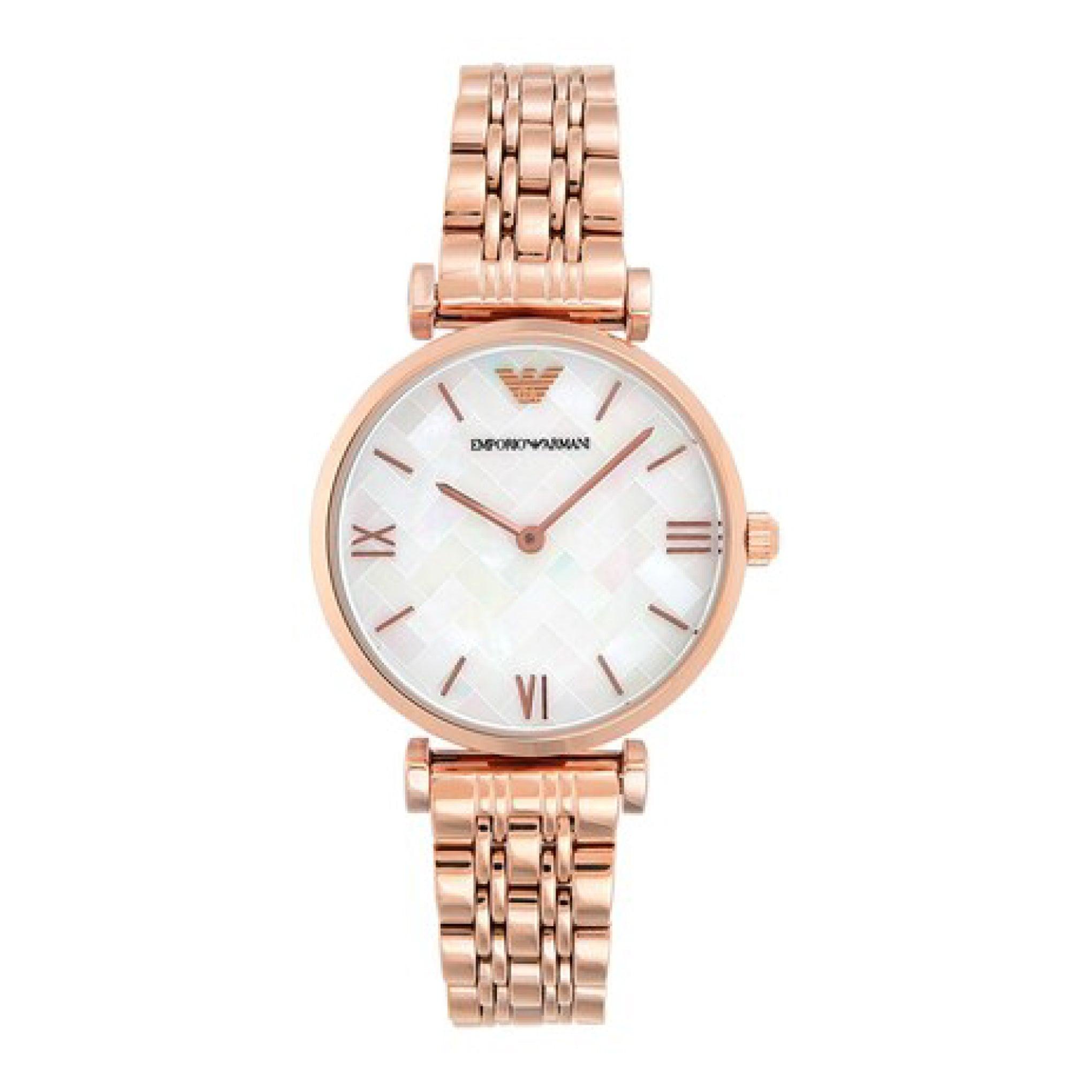 ساعة نسائية دهبي امبوريو ارماني Emporio Armani Women's Rose Gold Analog Watch Ar11110