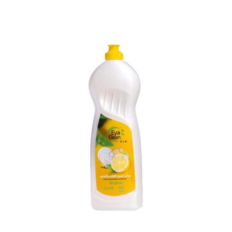 Eya Clean Pro Liquid Dishwashing Detergent, Organic And Vegan With Lemon Fragnance 750 Ml