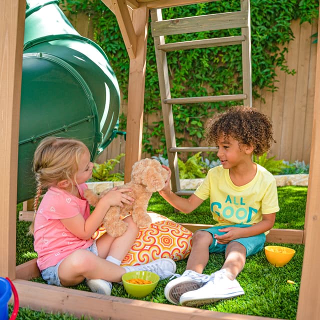 Kidkraft Skyway Resort Wooden Playset Jomla.ae