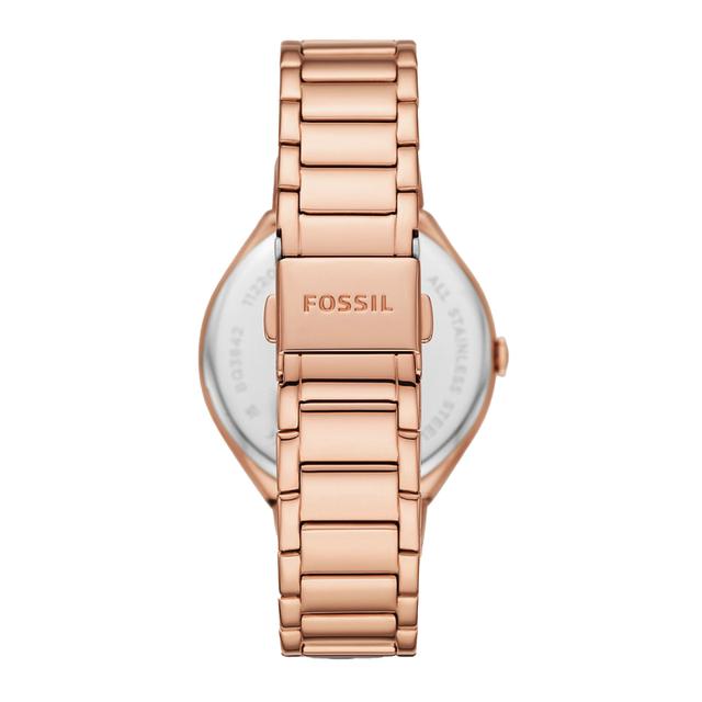 Fossil Women's Ashtyn Three-Hand Watch With Date In Stainless Steel, Rose Gold Watch Bq3841 - SW1hZ2U6MTgxNTgxOA==