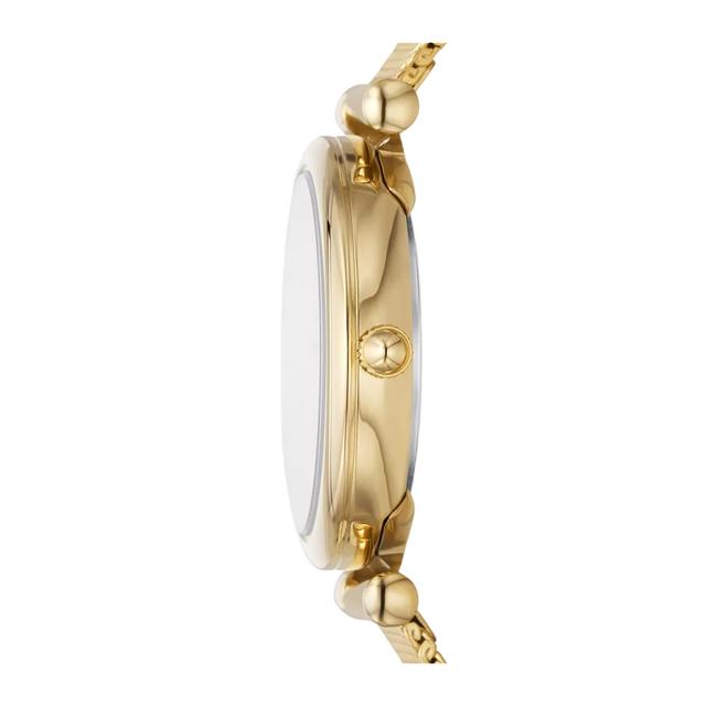Fossil Women's Carlie Three-Hand Gold-Tone Stainless Steel Mesh Watch And Jewelry Set Es5251set - SW1hZ2U6MTgxNTIwNg==