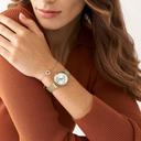 Fossil Women's Carlie Three-Hand Gold-Tone Stainless Steel Mesh Watch And Jewelry Set Es5251set - SW1hZ2U6MTgxNTIxMg==