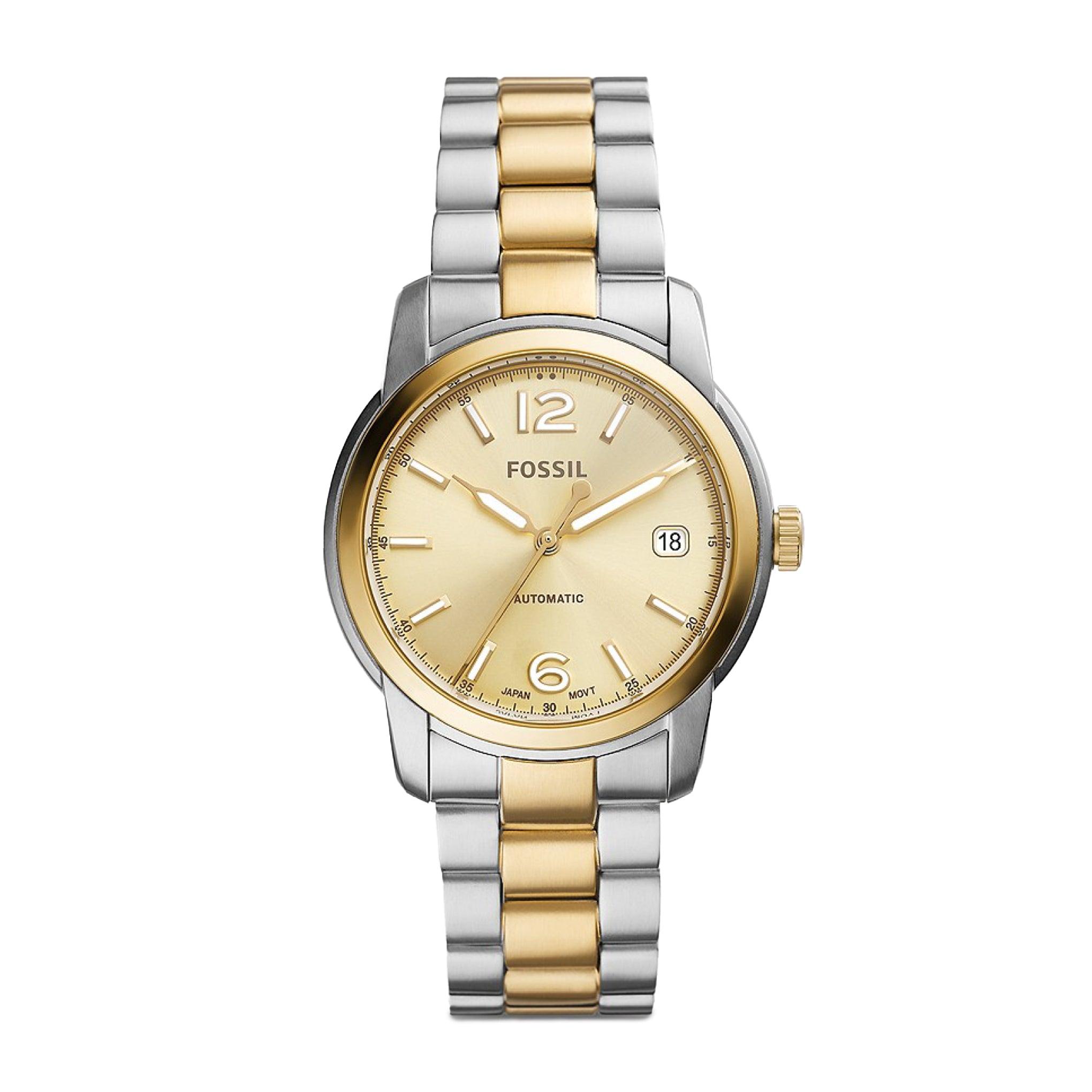 Fossil Women's Fossil Heritage Automatic Two-Tone Stainless Steel Watch Me3228