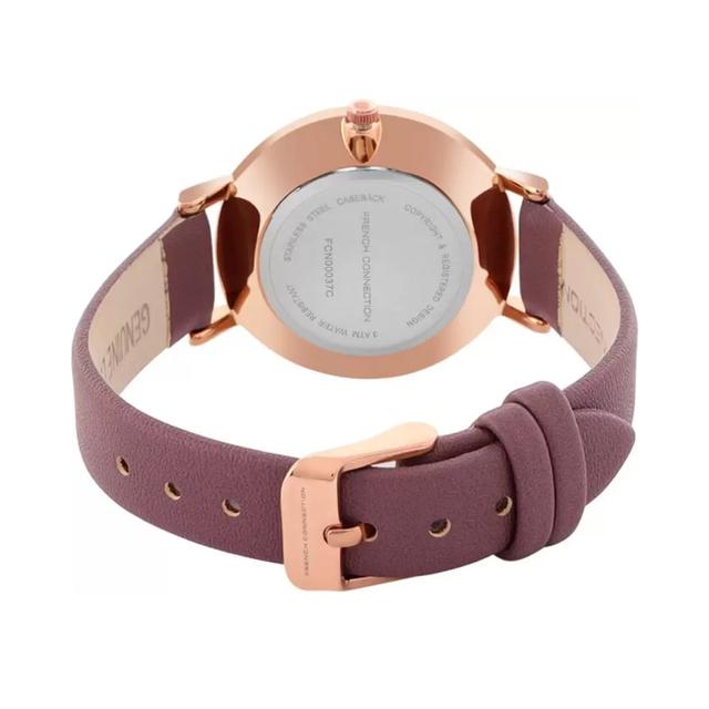 ساعات نسائية ستانلس ستيل 28 ملم بني أنالوغ كوارتز فرينش كونيكشن French Connection Analog Brown Leather Quartz Women's Watch Fcn00037c - SW1hZ2U6MTgyNTQ5OQ==