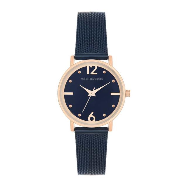 ساعات نسائية ستانلس ستيل 34 ملم أزرق غامق أنالوغ كوارتز فرينش كونيكشن French Connection Analog Navy Blue Dial Women's Watch Fcn0006a-R - SW1hZ2U6MTgzMDg4Nw==