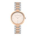 ساعات نسائية ستانلس ستيل 36 ملم غولد روز وفضي أنالوغ كوارتز فرينش كونيكشن French Connection Women's Analogue Classic Quartz Watch Fc138srgm - SW1hZ2U6MTgyOTEyOQ==