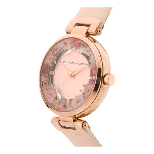 ساعات نسائية ستانلس ستيل 34 ملم زهري فرينش كونيكشن French Connection Womens Analogue Wrist Leather Watch Fcl0003c - SW1hZ2U6MTgzMDkxMg==