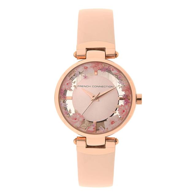 ساعات نسائية ستانلس ستيل 34 ملم زهري فرينش كونيكشن French Connection Womens Analogue Wrist Leather Watch Fcl0003c - SW1hZ2U6MTgzMDkwOQ==