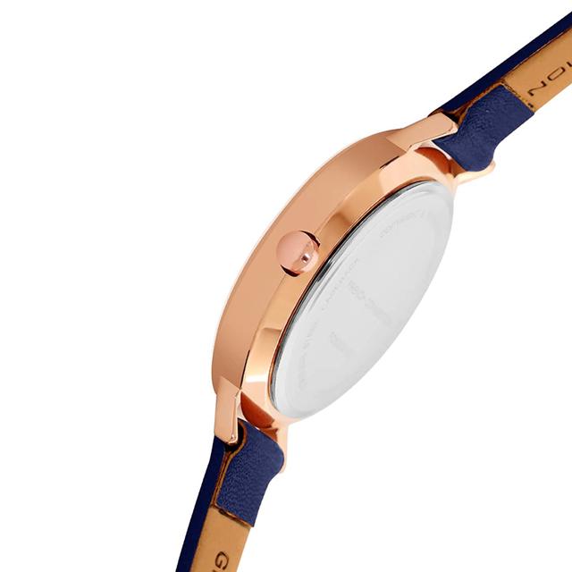 ساعات نسائية ستانلس ستيل 34 ملم أزرق غامق أنالوغ كوارتز فرينش كونيكشن French Connection Womens Analogue Wrist Leather Watch Fcn00010d - SW1hZ2U6MTgyOTk2Nw==