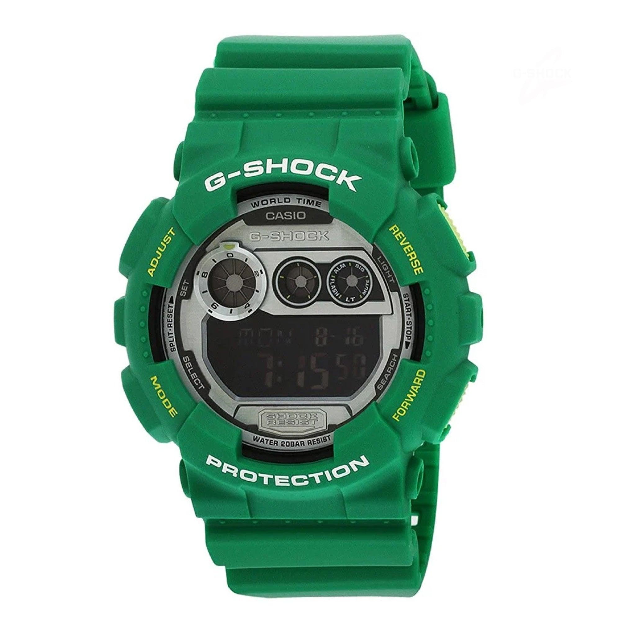 ساعات جي شوك رجالية 5.5 سم رقمية أخضر كوارتز G-Shock Digital Grey Dial Men's Watch - Gd-120ts-3dr (G505)