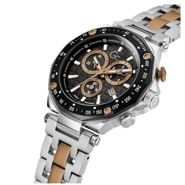 ساعات جي سي رجالية ستانلس ستيل 45 ملم سبيريت سبورت أنالوغ  Gc Men's Spirit Sport Chrono With Date Metal Silver/Brown Watch Y81002g5mf - SW1hZ2U6MTgyMTg5Nw==