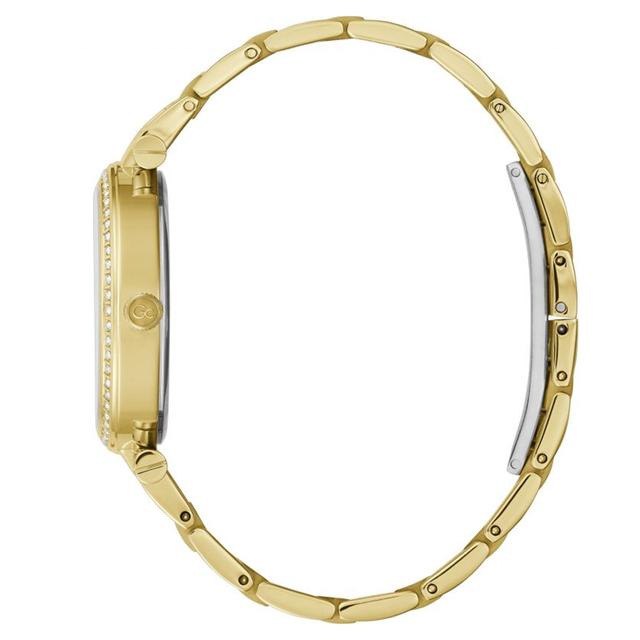 ساعات جي سي نسائية ستانلس ستيل 34 ملم متوسط ذهبي Gc Women's Crystal Mid Size Metal Yellow Gold Tone Watch Y64003l1mf - SW1hZ2U6MTgyNjc0Ng==