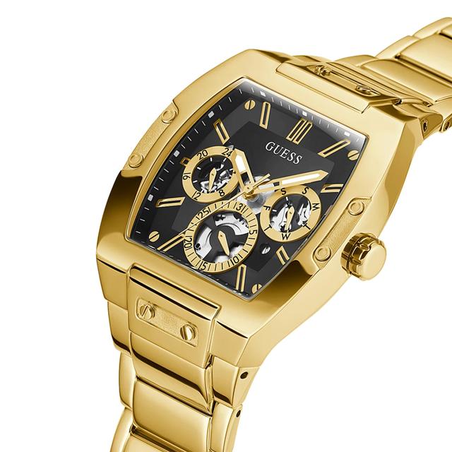 Guess Men's Gold Tone Case Gold Tone Stainless Steel Watch Gw0456g1 - SW1hZ2U6MTgyNzE5Mw==