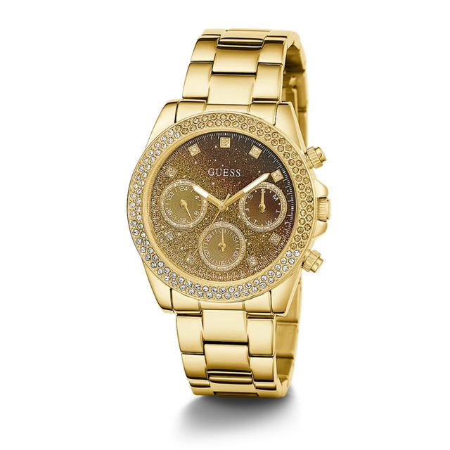 ساعات جيس رجالي Gw0483l2 قياس 38 ملم معدن ذهبي Guess Men's Gold Tone Case Gold Tone Stainless Steel Watch Gw0483l2 - SW1hZ2U6MTgyNzE4MQ==