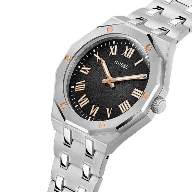 ساعات جيس رجالي Gw0575g1 قياس 42 ملم معدن فضي Guess Men's Silver Case Silver Tone Stainless Steel Watch Gw0575g1 - SW1hZ2U6MTgyODA2Ng==