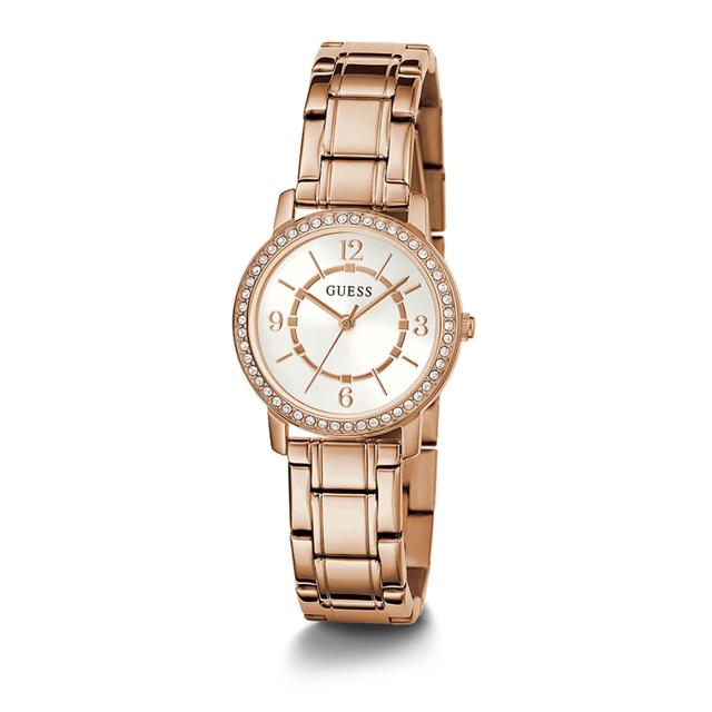 Guess Women's Rose Gold Analog Stainless Steel Strap Watch - Gw0468l3 - SW1hZ2U6MTgyNjMwNA==